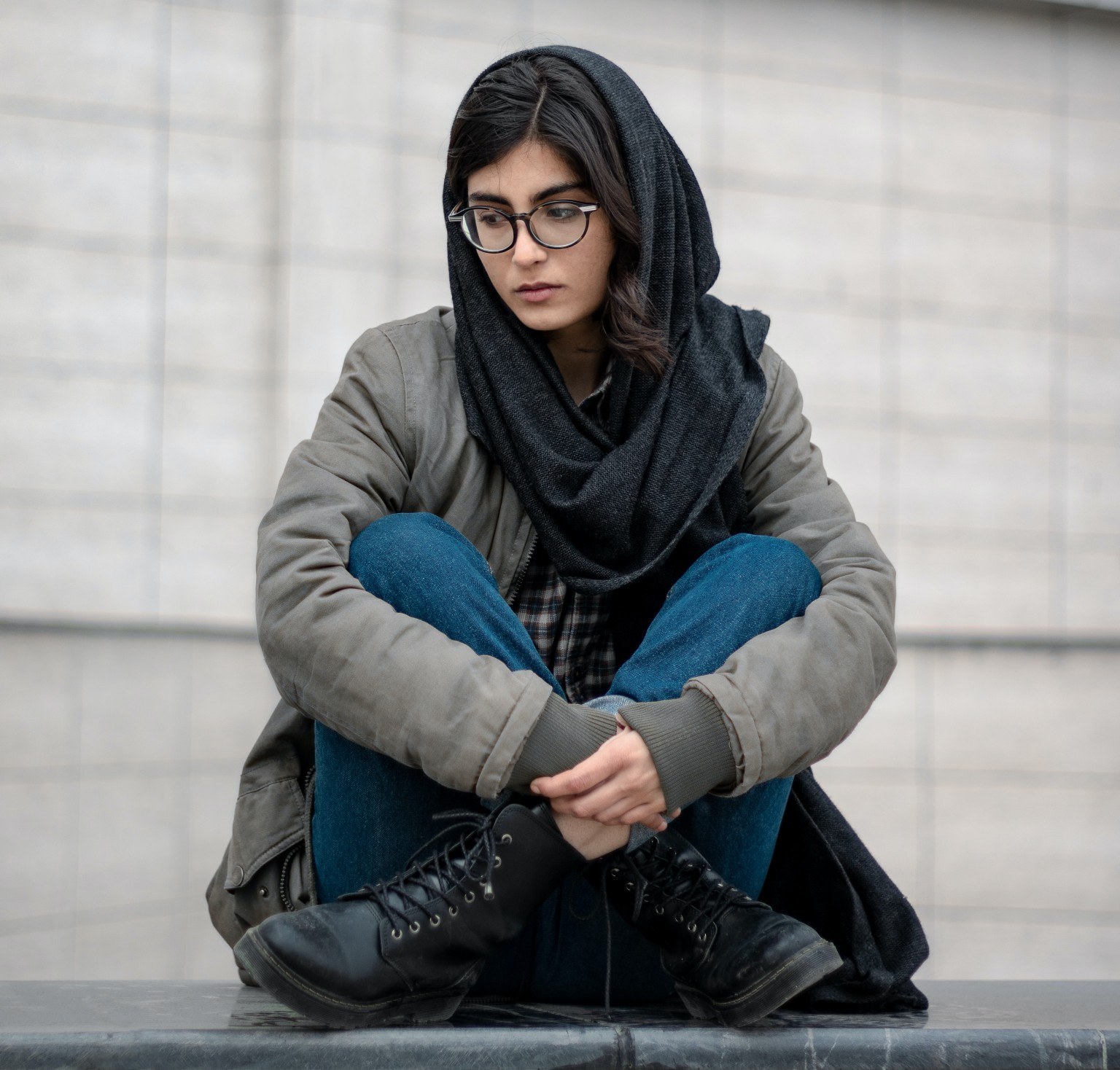 Woman lost in thought