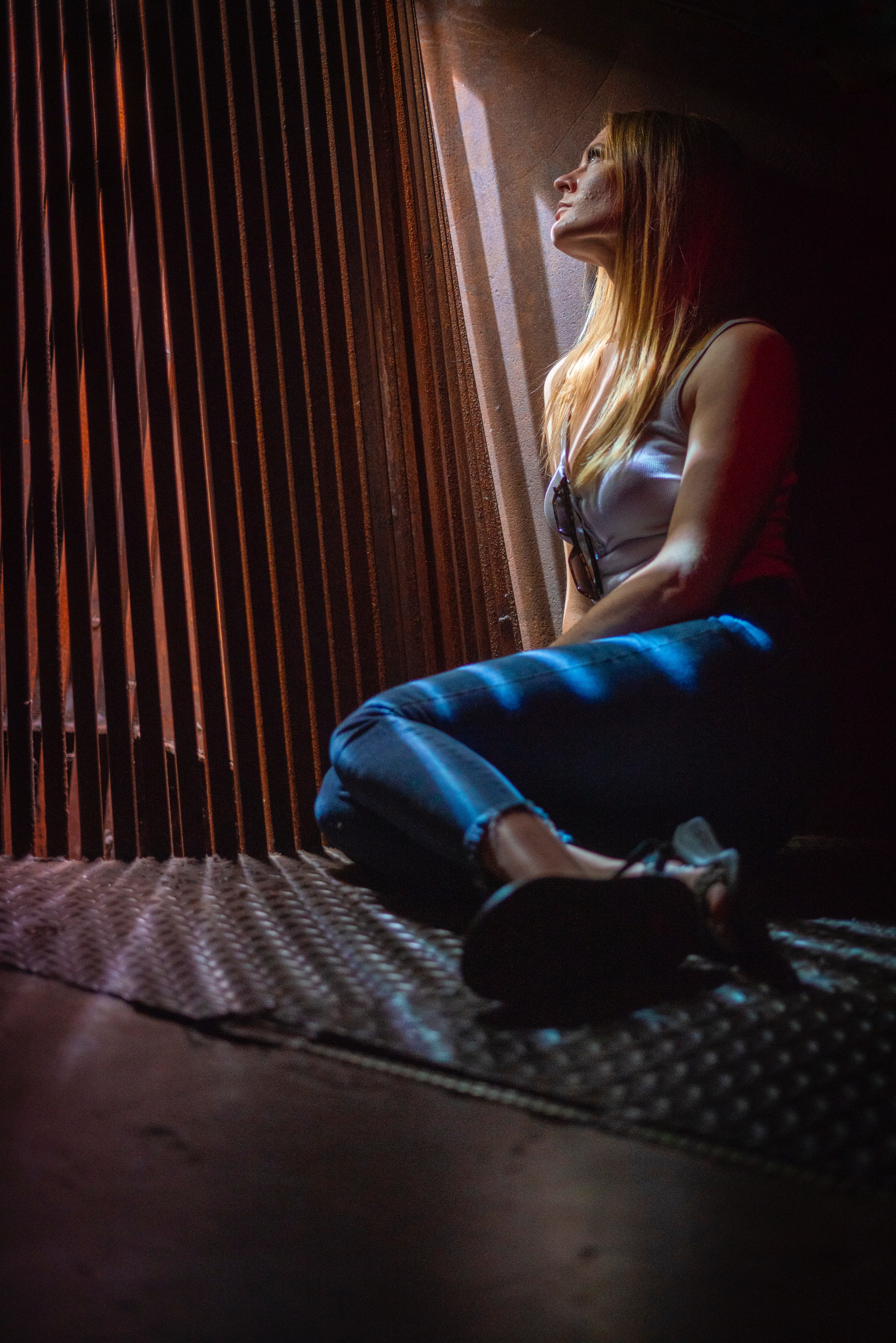 Woman on floor